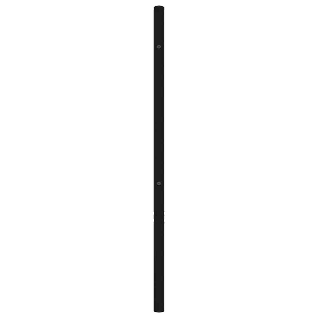 Utskiftbar sengegavl i metall svart 107 cm