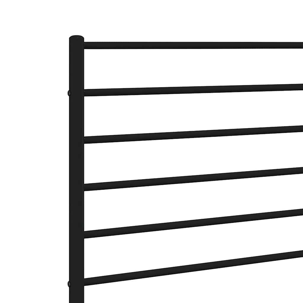 Utskiftbar sengegavl i metall svart 107 cm