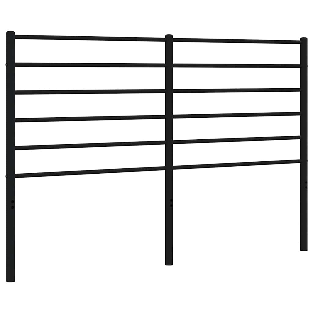 Utskiftbar sengegavl i metall svart 150 cm