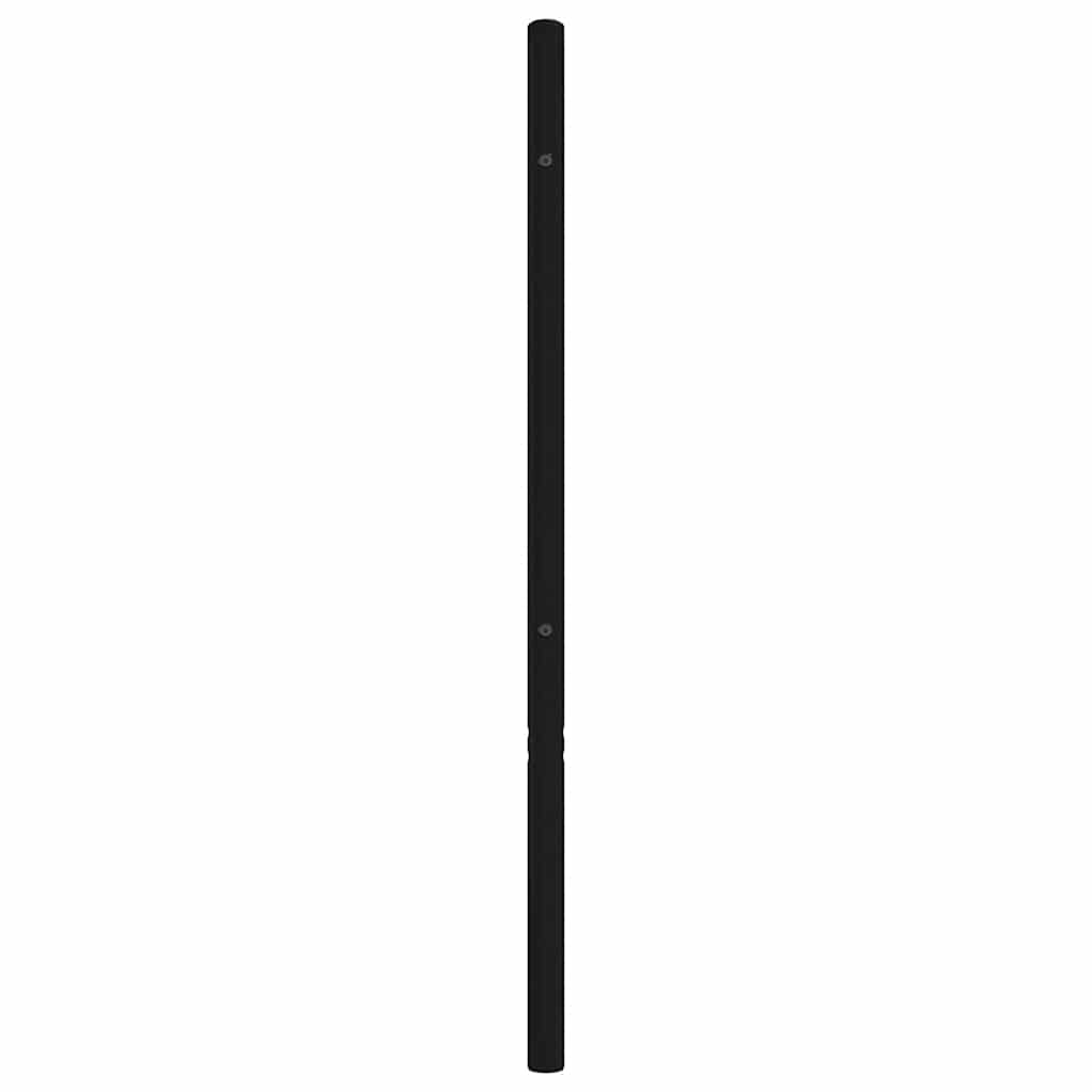 Utskiftbar sengegavl i metall svart 193 cm