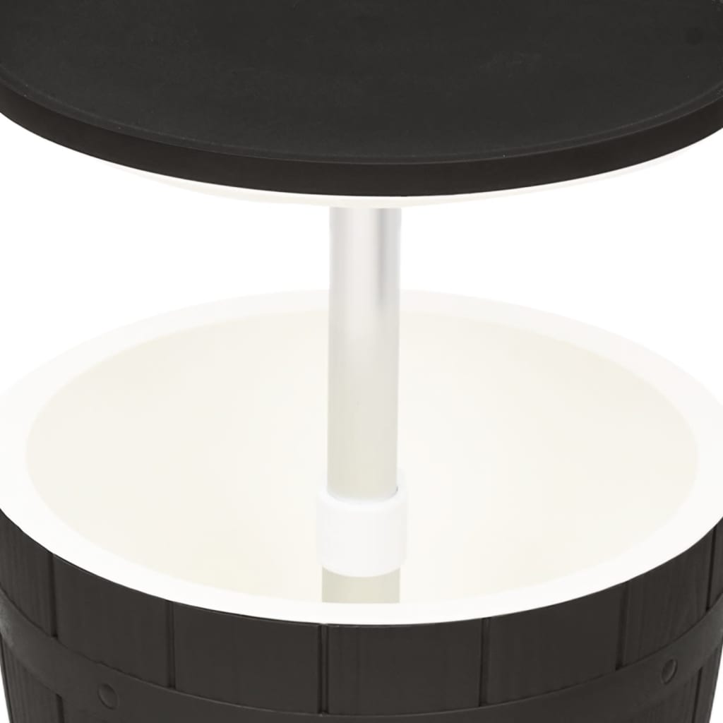 Kjølebord 3-i-1 svart polypropylen vidaXL