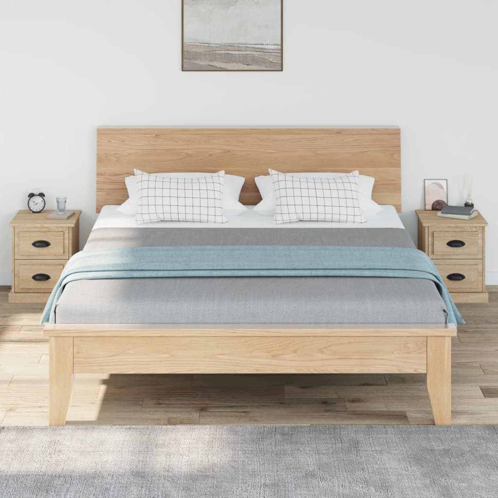 Nattbord 2 stk sonoma eik 39x39x47,5 cm konstruert tre