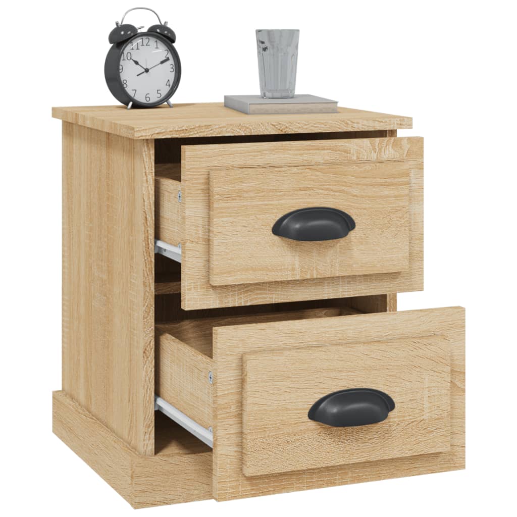 Nattbord 2 stk sonoma eik 39x39x47,5 cm konstruert tre