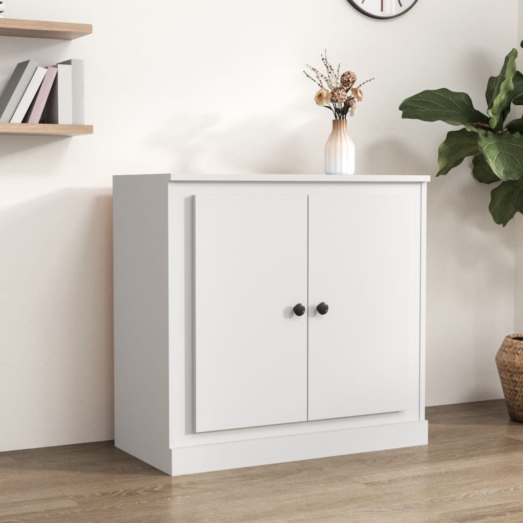 Skjenk hvit 70x35,5x67,5 cm konstruert tre