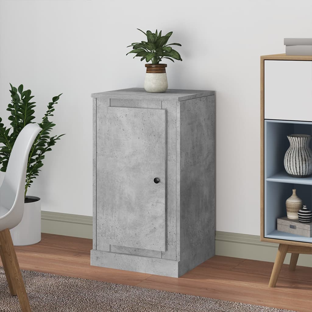Skjenk betonggrå 37,5x35,5x67,5 cm konstruert tre