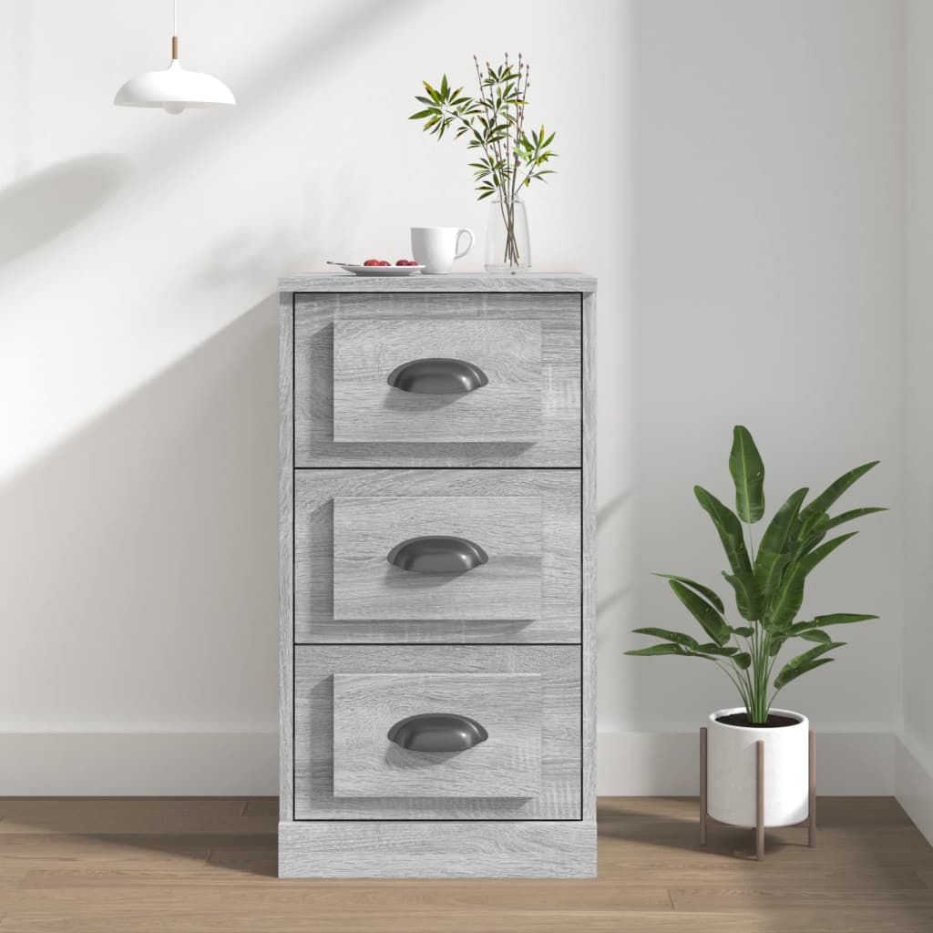 Skjenk grå sonoma 36x35,5x67,5 cm konstruert tre