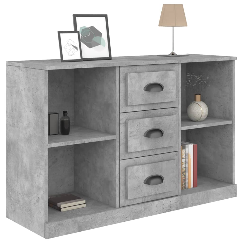 Skjenk betonggrå 104,5x35,5x67,5 cm konstruert tre