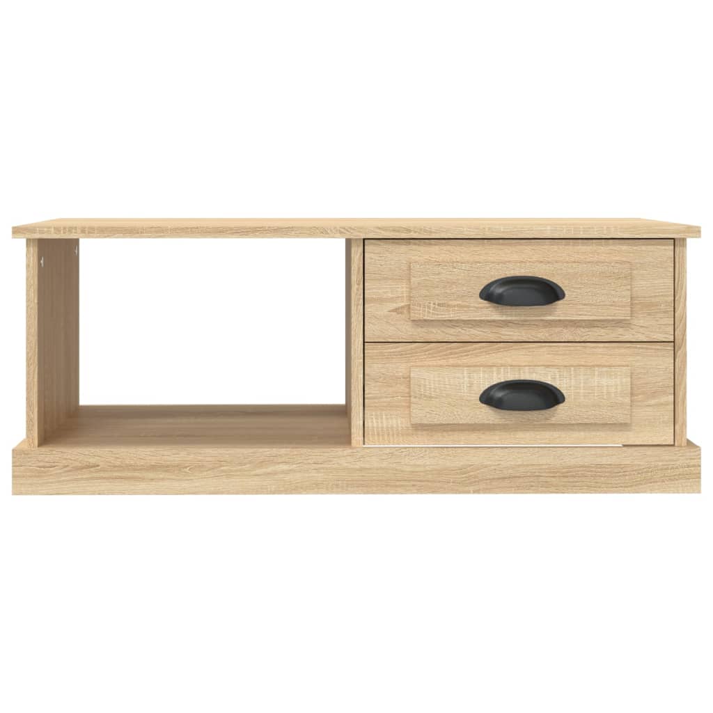 Salongbord sonoma eik 90x50x35 cm konstruert tre