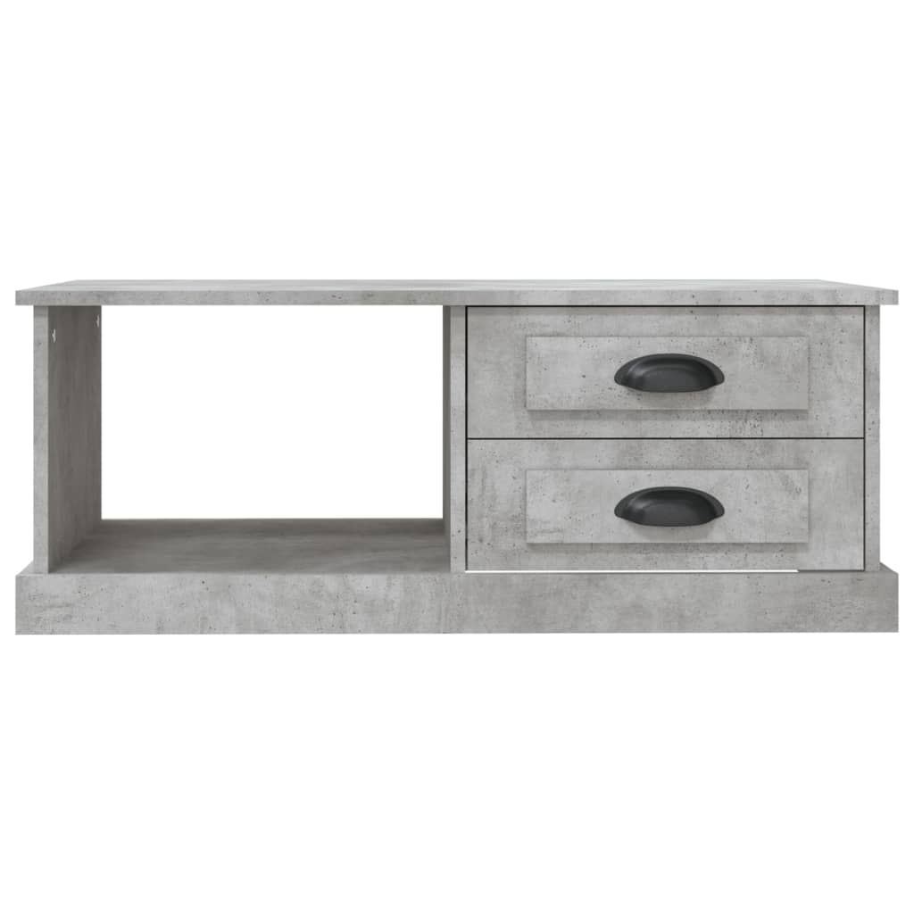 Salongbord betonggrå 90x50x35 cm konstruert tre