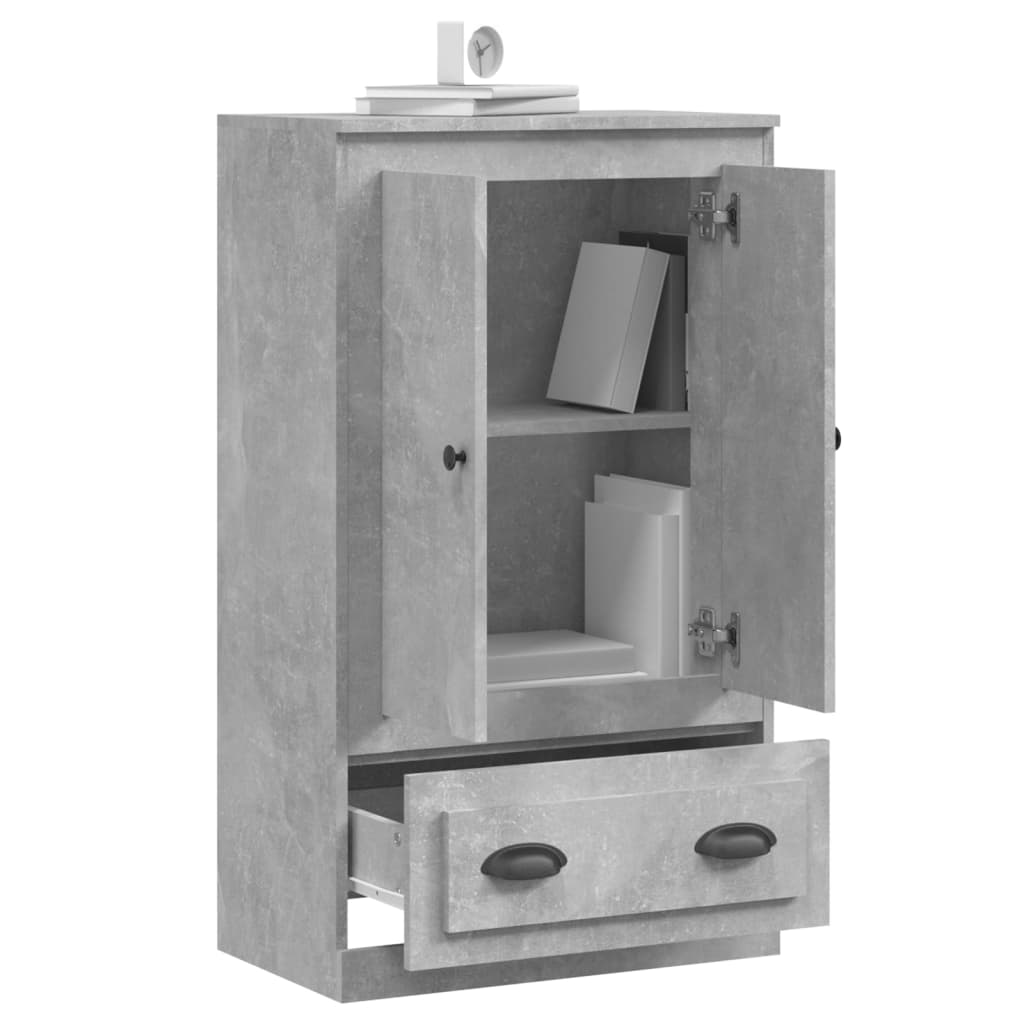 Highboard betonggrå 60x35,5x103,5 cm konstruert tre
