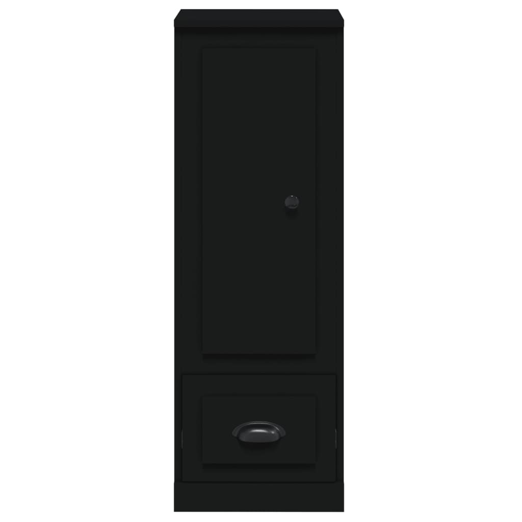 Highboard svart 36x35,5x103,5 cm konstruert tre