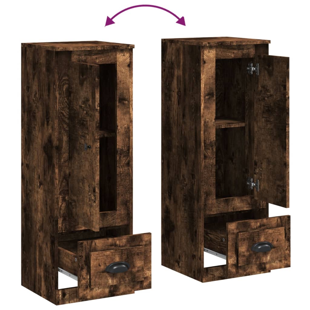 Highboard røkt eik 36x35,5x103,5 cm konstruert tre