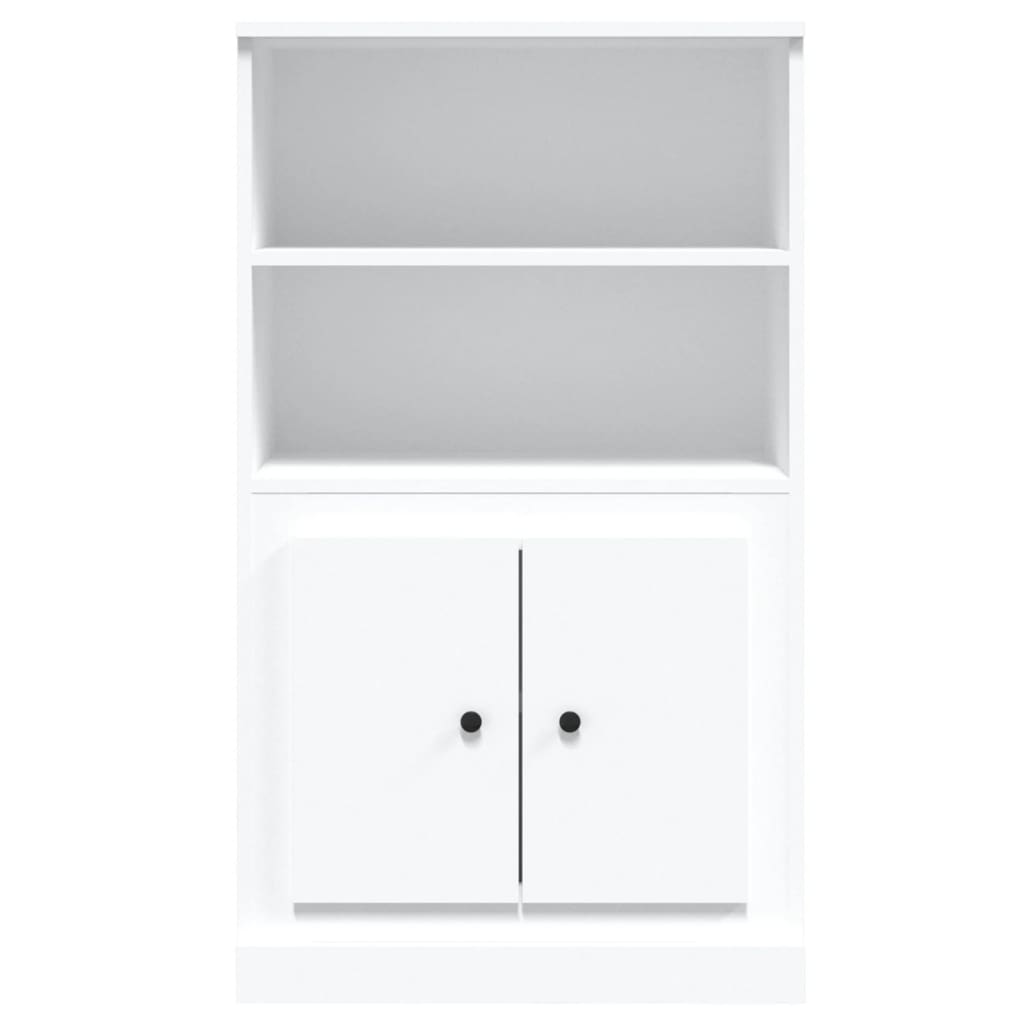 Highboard hvit 60x35,5x103,5 cm konstruert tre