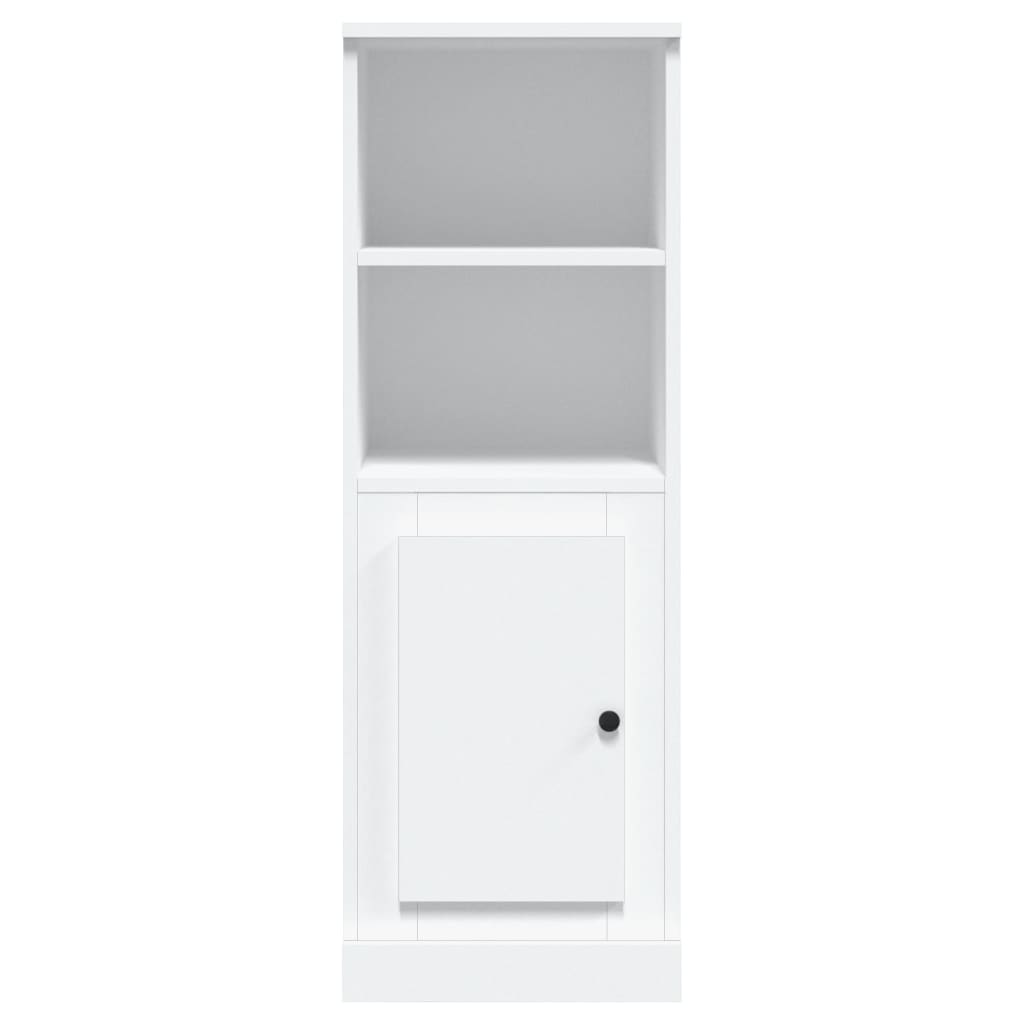 Highboard hvit 36x35,5x103,5 cm konstruert tre
