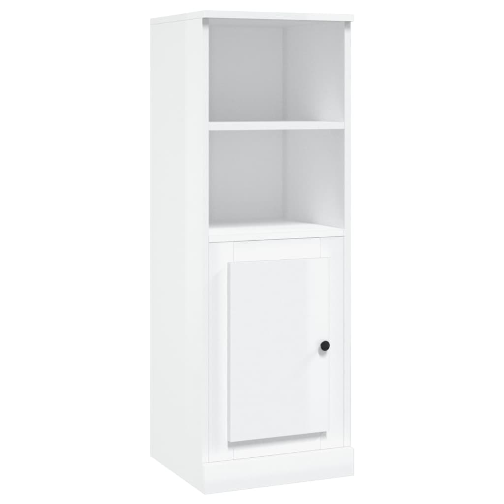 Highboard høyglans hvit 36x35,5x103,5 cm konstruert tre