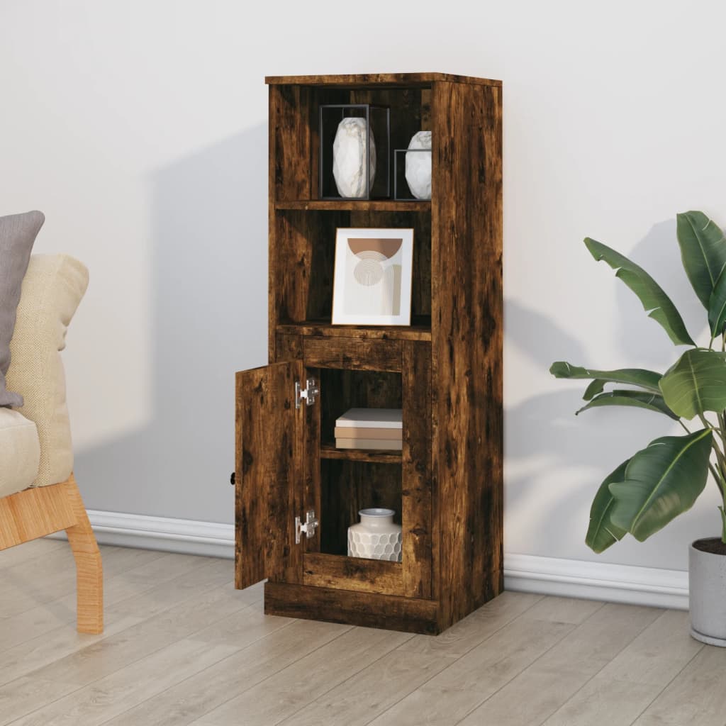Highboard røkt eik 36x35,5x103,5 cm konstruert tre