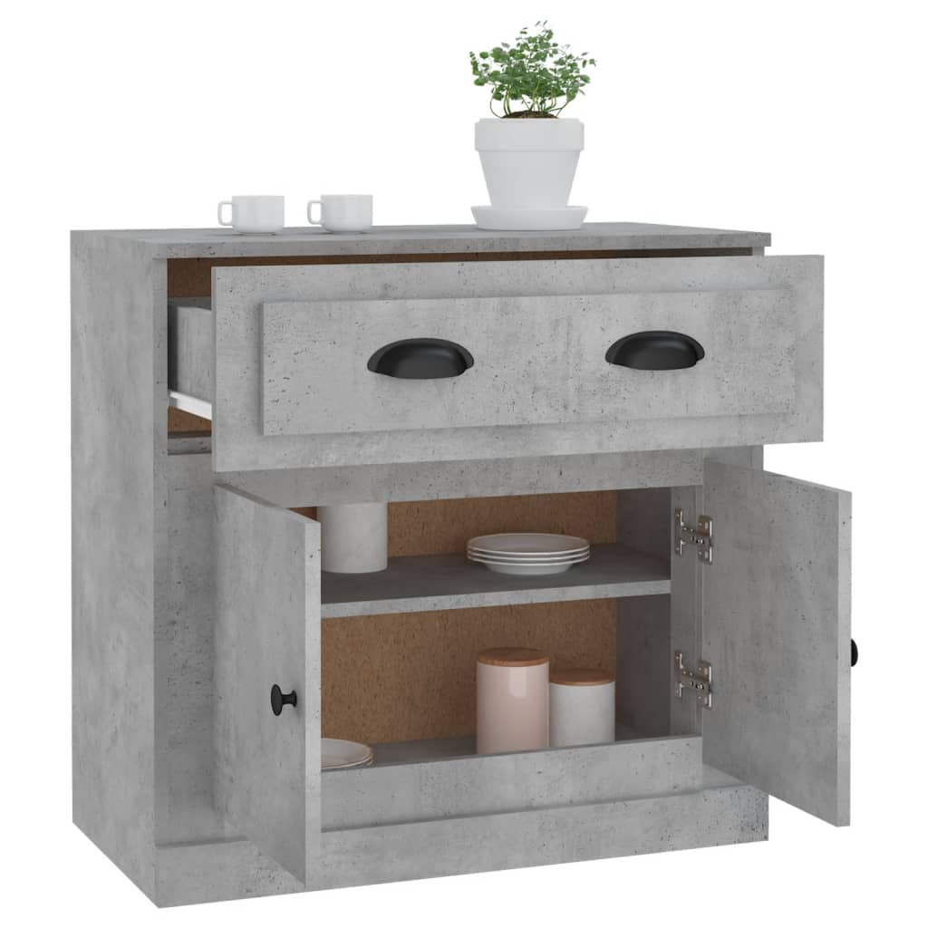 Skjenk betonggrå 70x35,5x67,5 cm konstruert tre