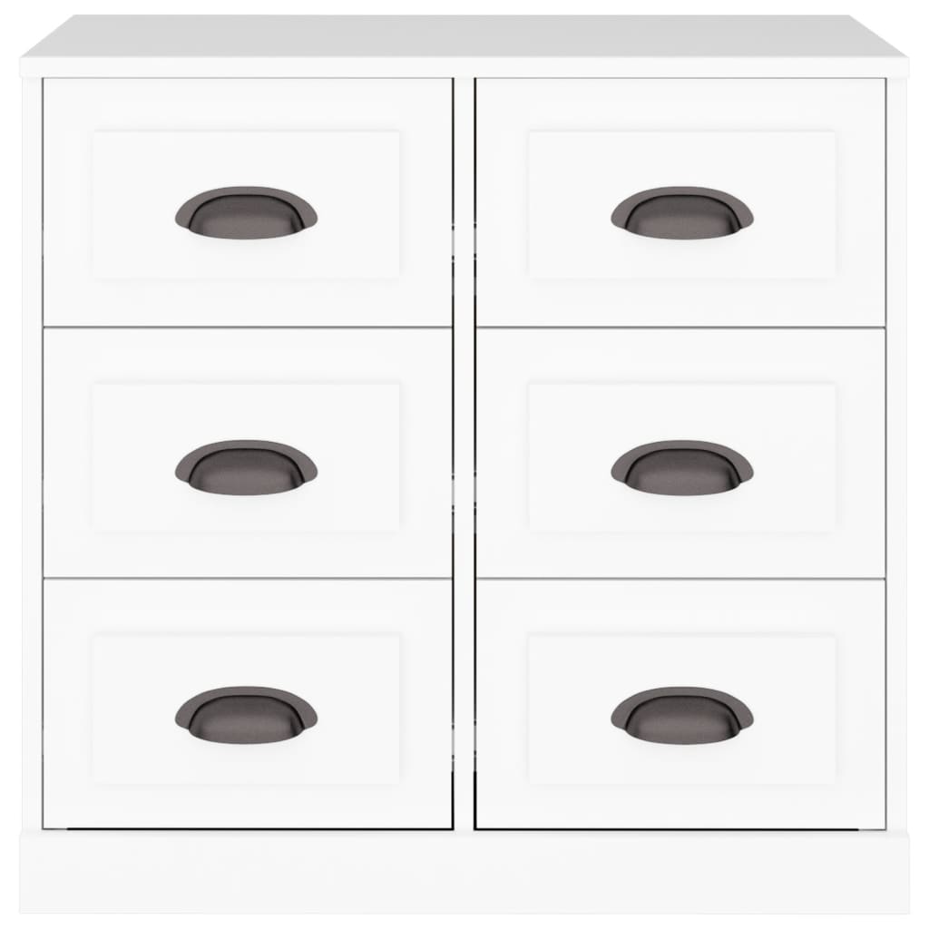 Skjenk hvit 70x35,5x67,5 cm konstruert tre