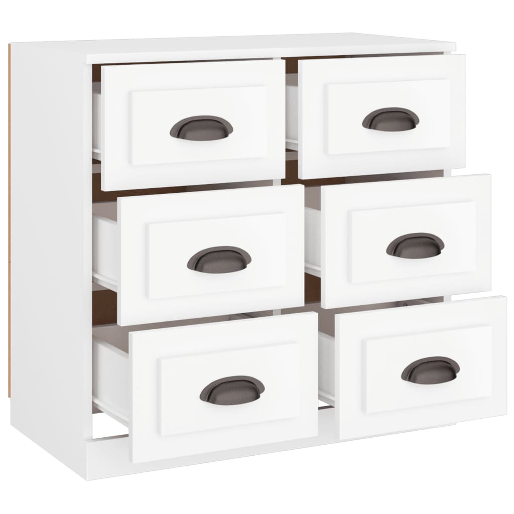 Skjenk hvit 70x35,5x67,5 cm konstruert tre