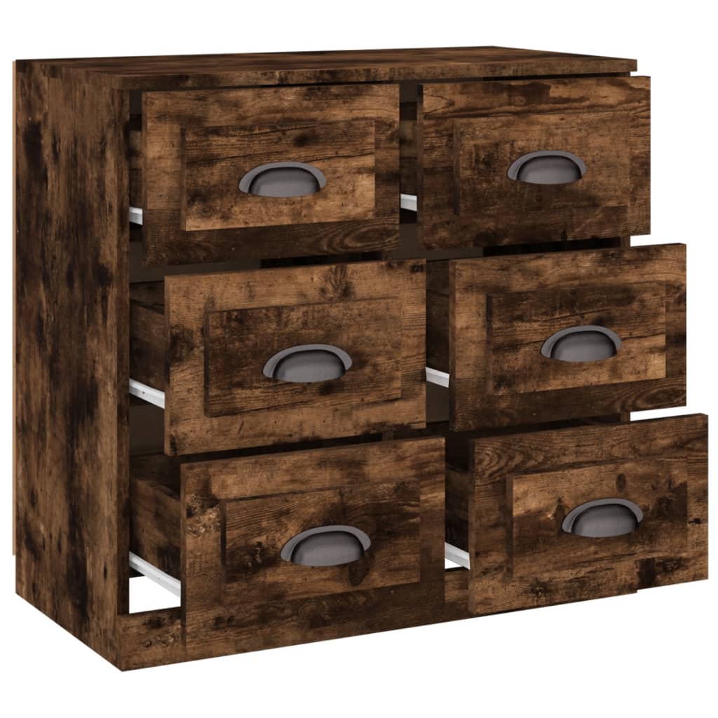 Skjenk røkt eik 70x35,5x67,5 cm konstruert tre