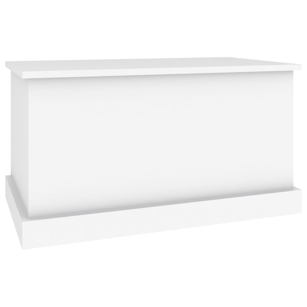 Oppbevaringsboks hvit 70x40x38 cm konstruert tre