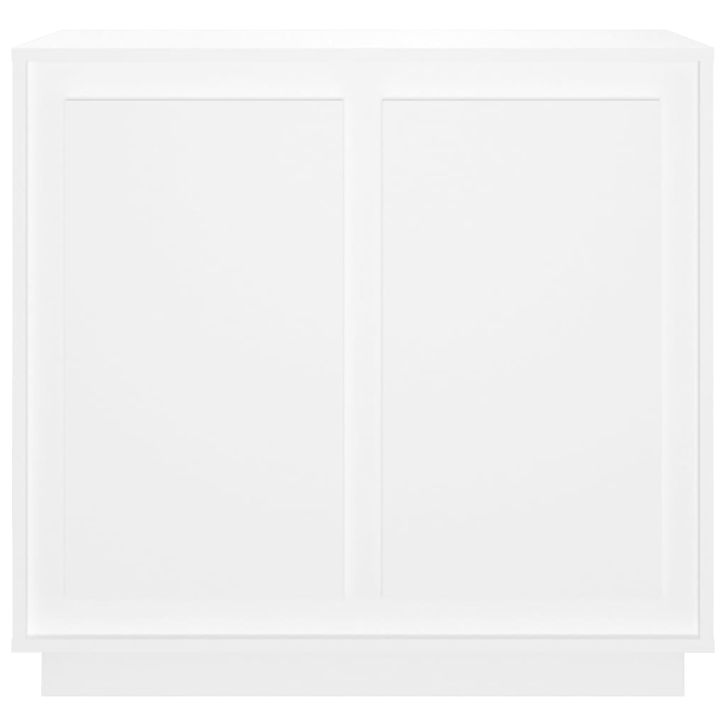 Skjenk hvit 80x34x75 cm konstruert tre