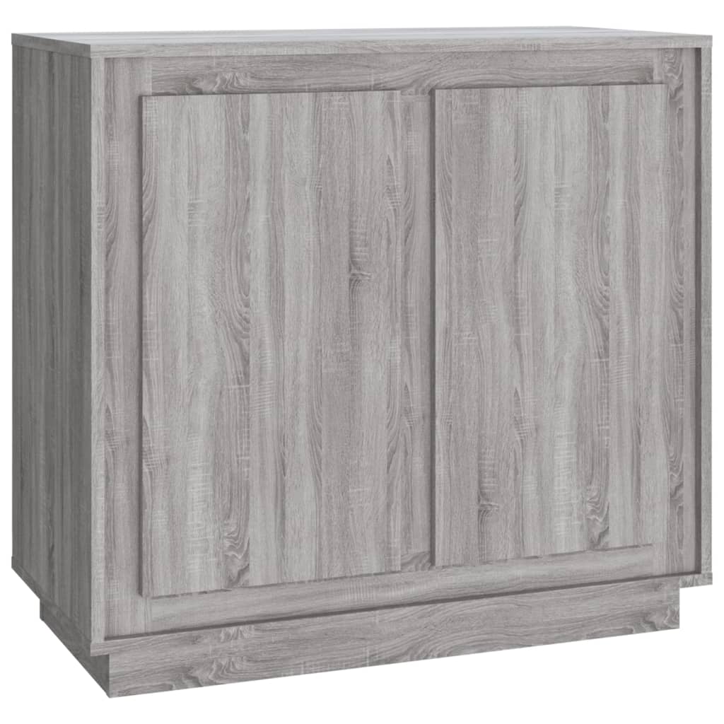 Skjenk grå sonoma 80x34x75 cm konstruert tre