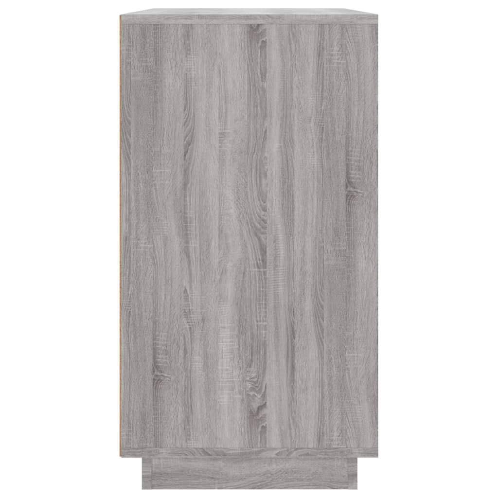 Skjenk grå sonoma 80x34x75 cm konstruert tre