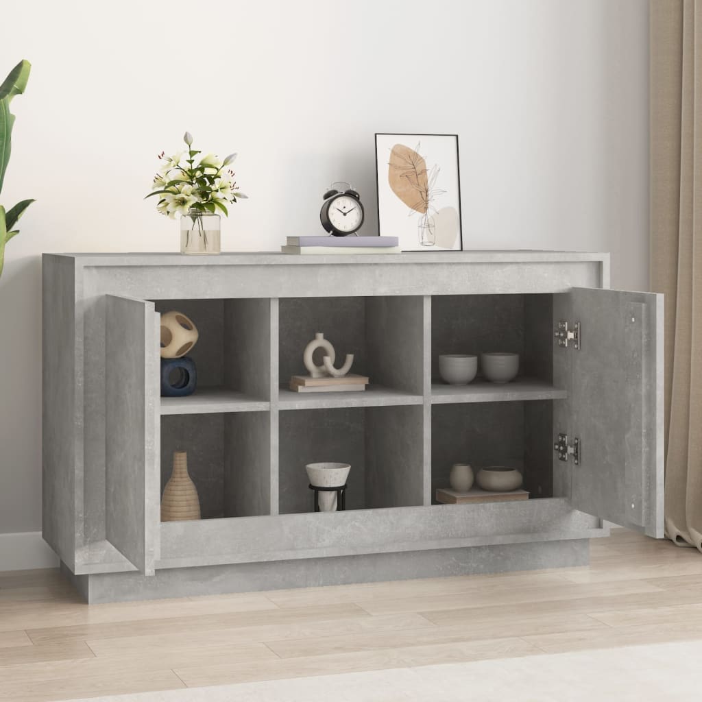 Skjenk betonggrå 102x35x60 cm konstruert tre