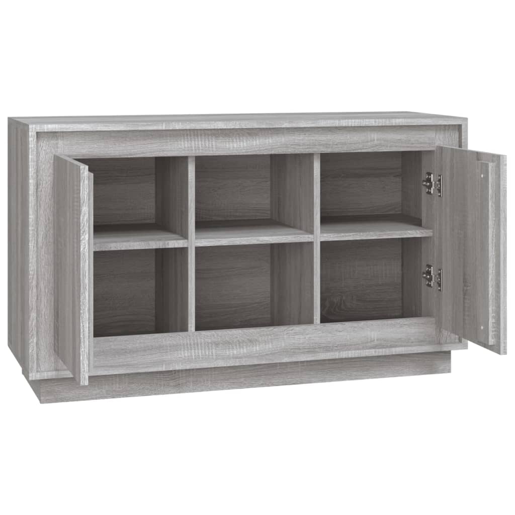Skjenk grå sonoma 102x35x60 cm konstruert tre