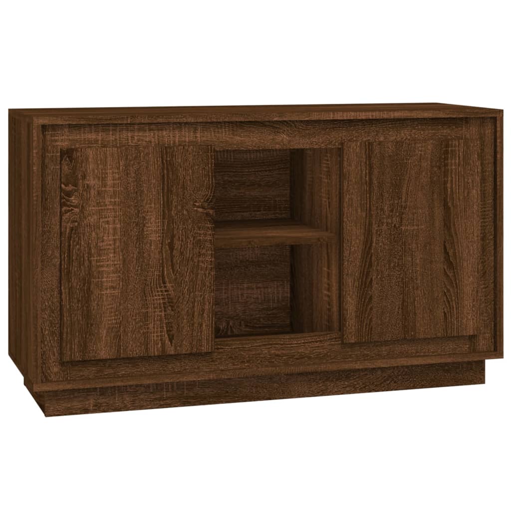 Skjenk brun eik 102x35x60 cm konstruert tre