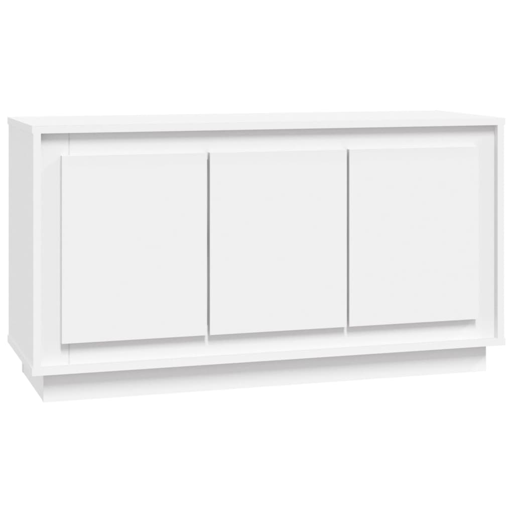 Skjenk hvit 102x35x55 cm konstruert tre