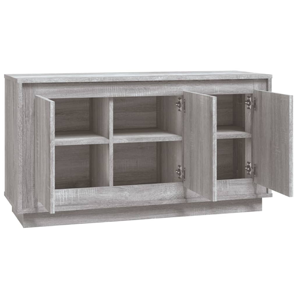 Skjenk grå sonoma 102x35x55 cm konstruert tre