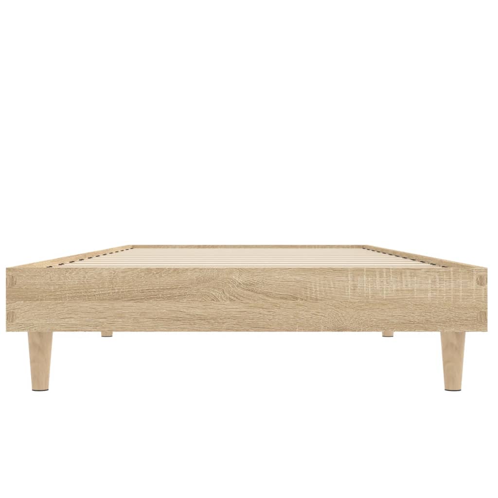 Sengeramme uten madrass sonoma eik 75x190 cm konstruert tre