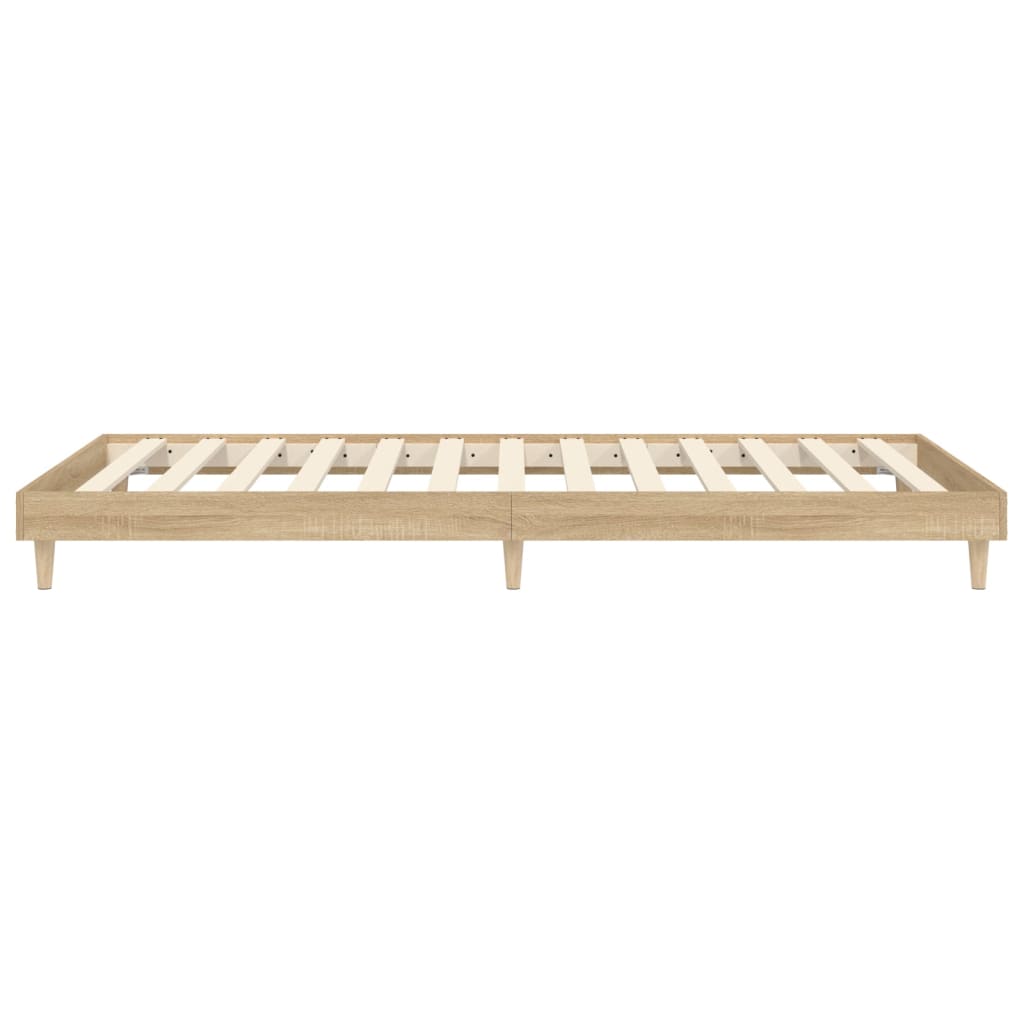 Sengeramme uten madrass sonoma eik 75x190 cm konstruert tre