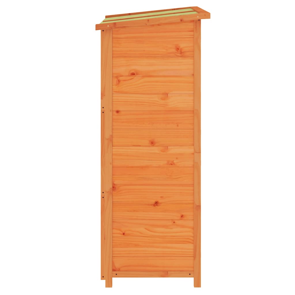 Hageredskapsbod brun 83x57x140 cm heltre furu