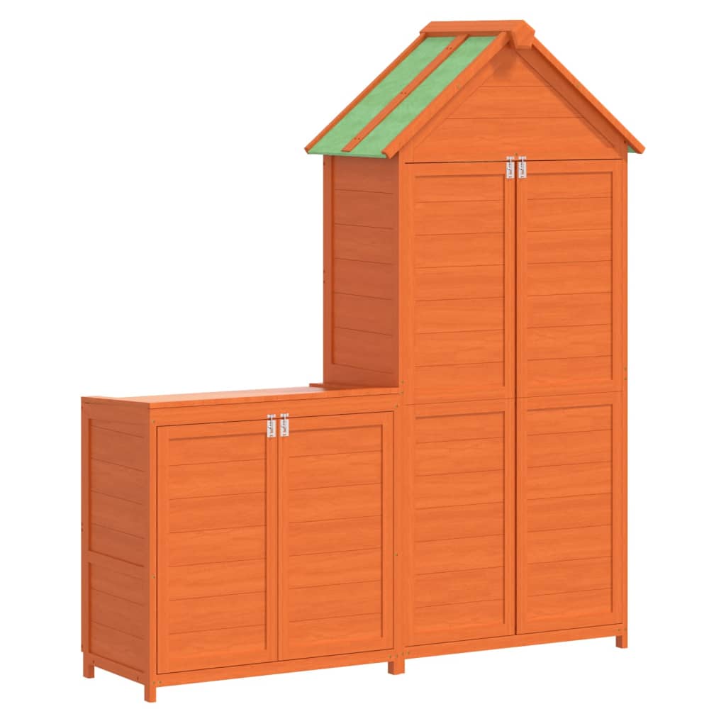 Redskapsbodsett for hage 2 stk brun heltre furu