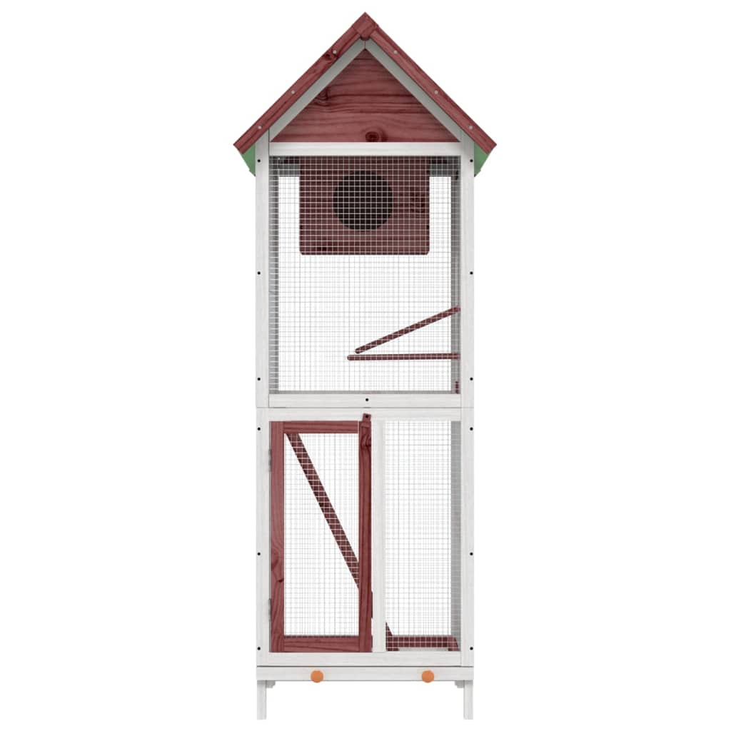 Fuglehus mocca 60x58,5x160 cm heltre furu