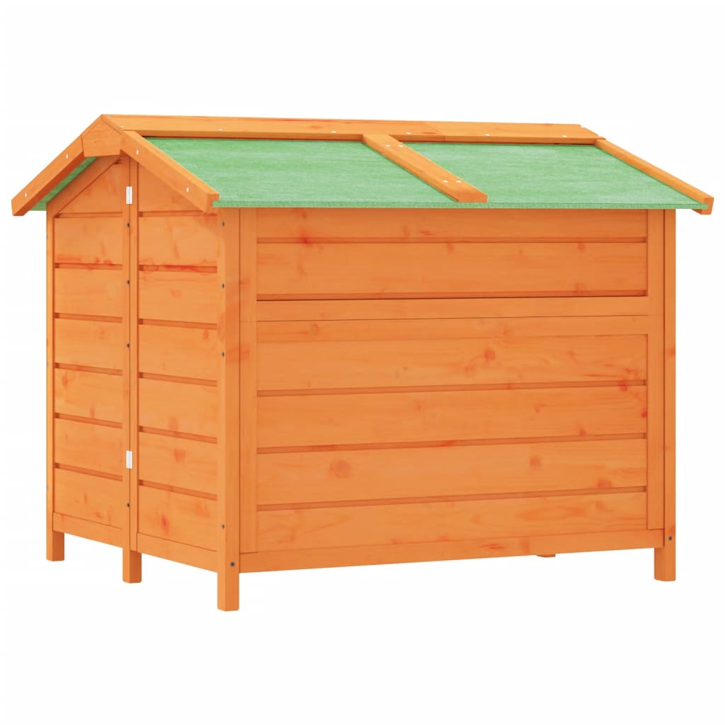 Hundekennel brun 96x87x80,5 cm heltre furu