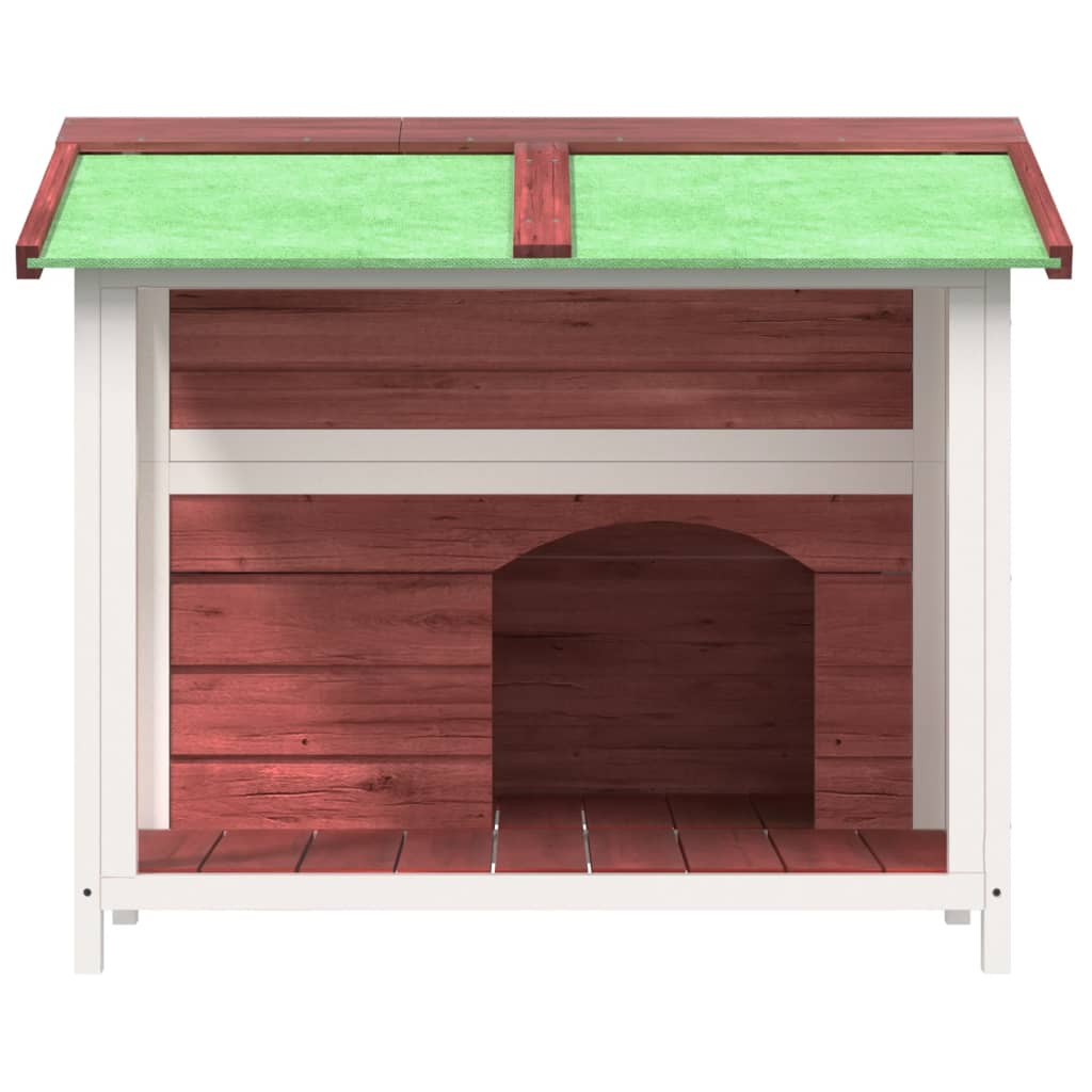 Hundekennel mocca 96x87x80,5 cm heltre furu