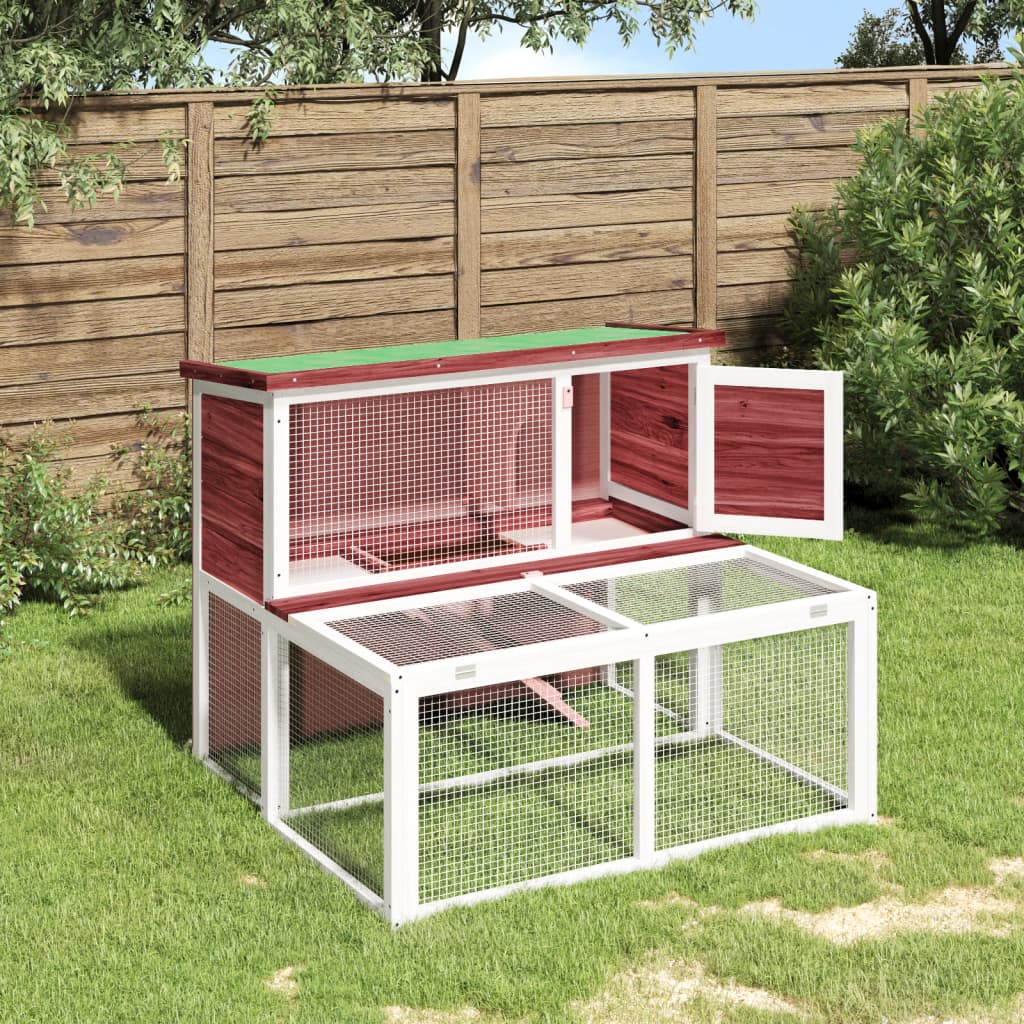 Kaninbur mocca 102x90x84,5 cm heltre furu