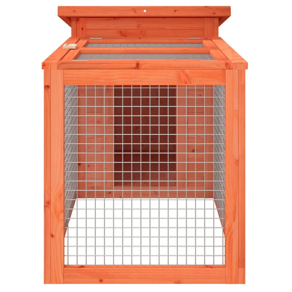 Kaninbur brun 100,5x54x55 cm heltre furu