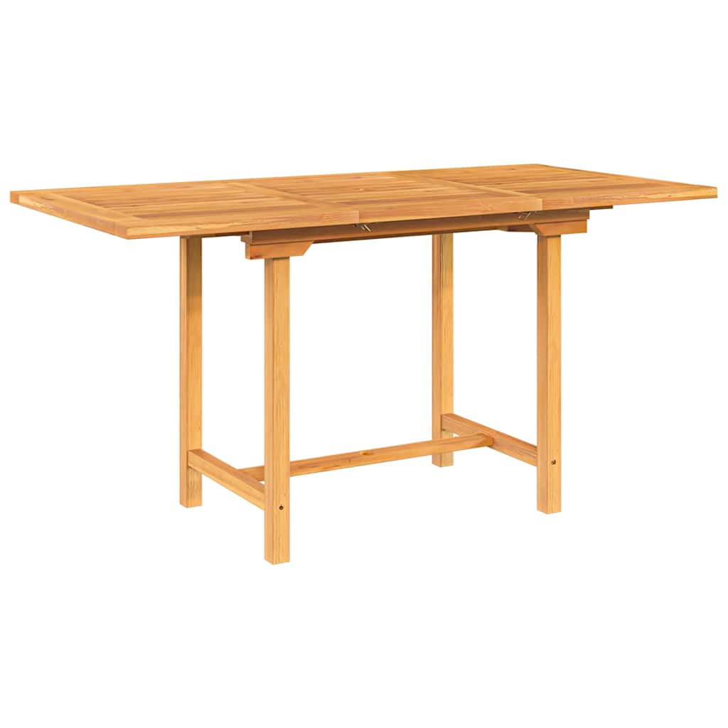Uttrekkbart hagebord 110-160x80x75 cm heltre teak
