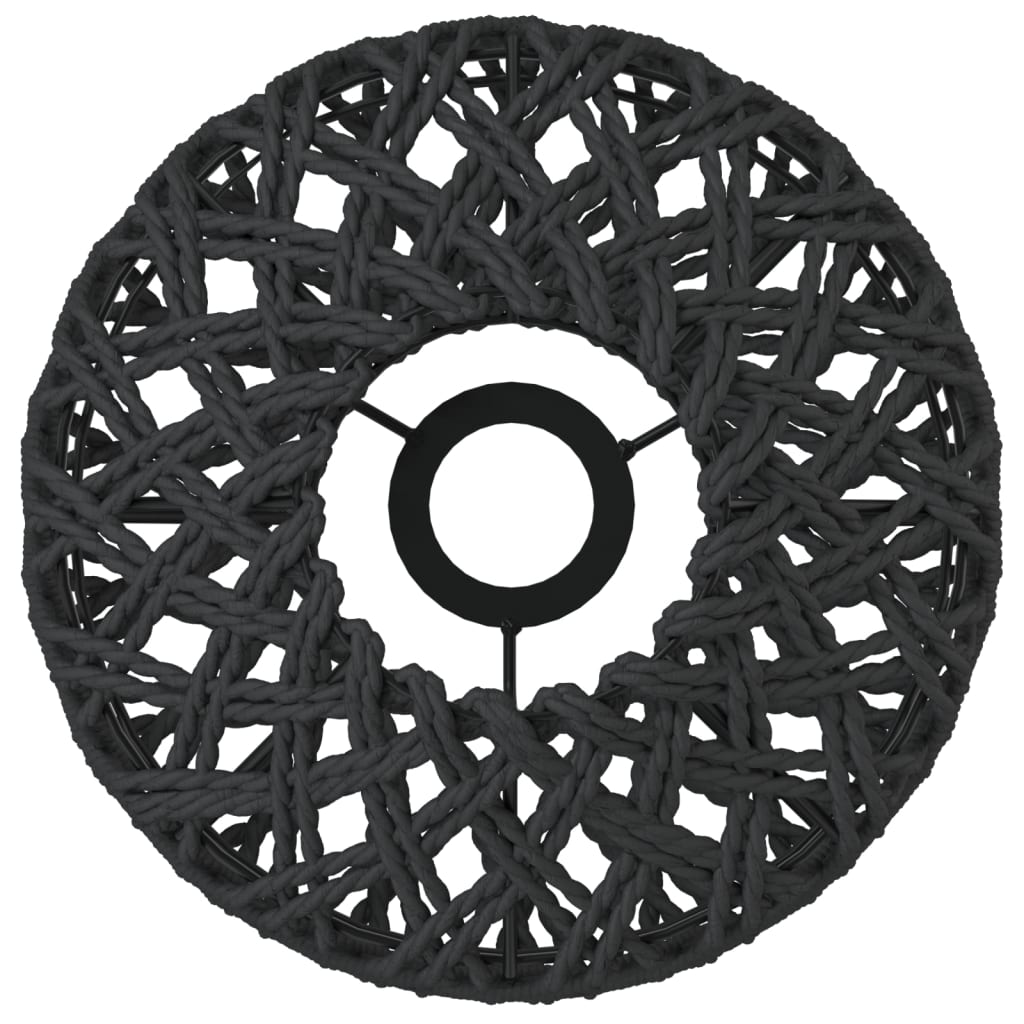 Lampeskjerm svart Ø23x28 cm jern og papir