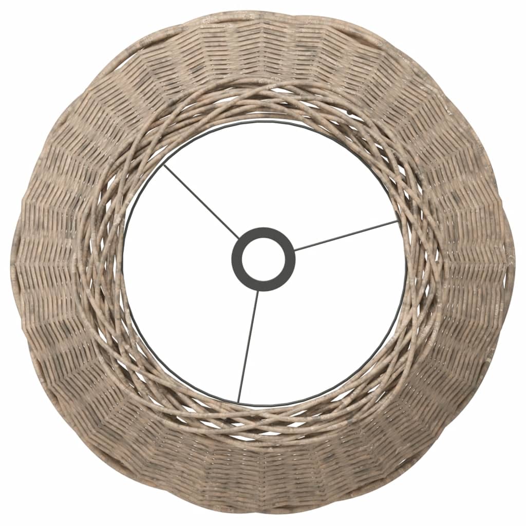 Taklampeskjerm brun Ø50x30 cm flettet
