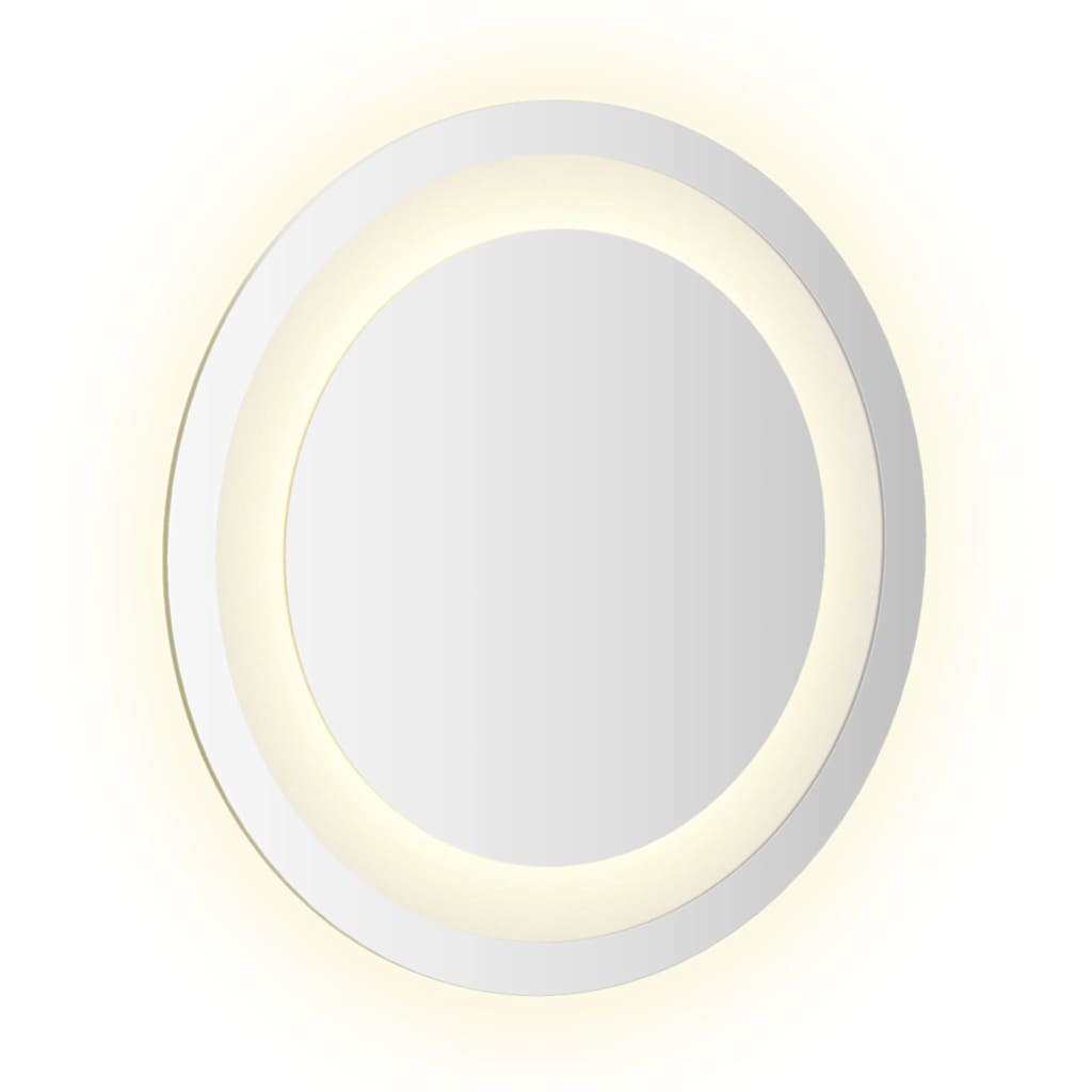 LED-baderomsspeil 30 cm rundt