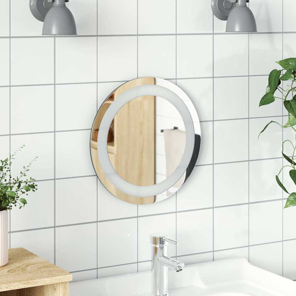 LED-baderomsspeil 30 cm rundt