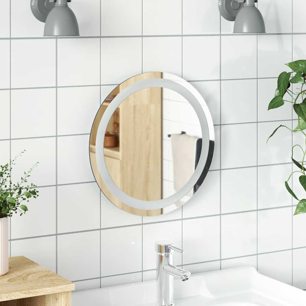 LED-baderomsspeil 40 cm rundt