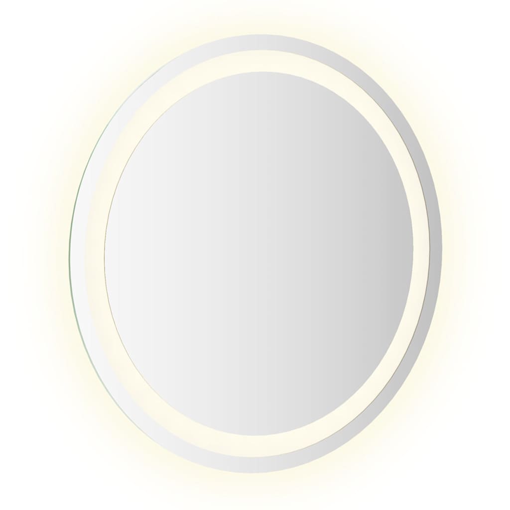 LED-baderomsspeil 50 cm rundt