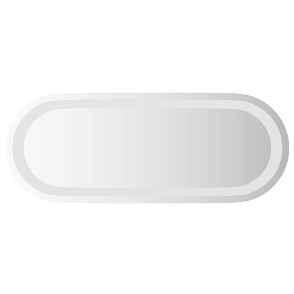 LED-baderomsspeil 50x20 cm oval